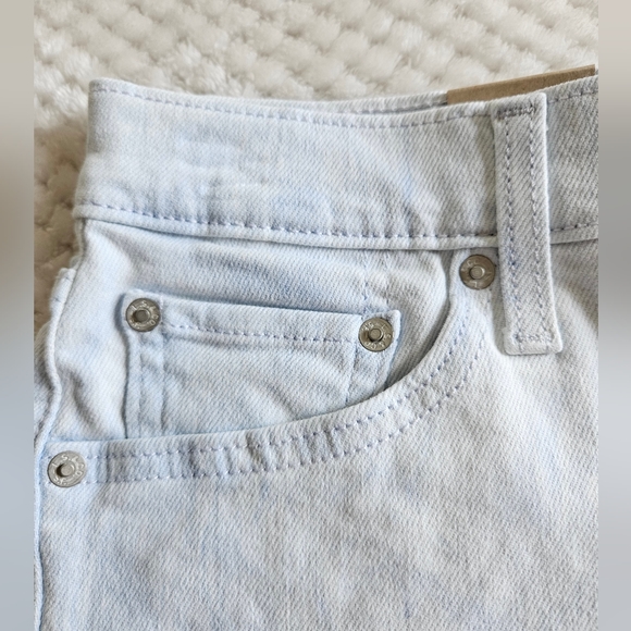 LEVIS HIGH RISE WOMENS SHORTS MARBLED LIGHT BLUE SIZE 29 NEW WITH TAGS - Picture 9 of 16